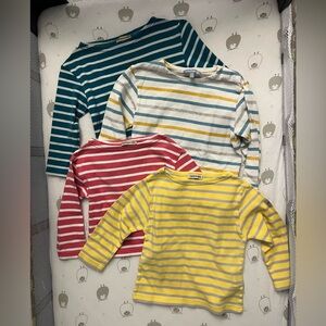 Armor Lux marinières Striped Kids Long Sleeve Top Set - Multicolor